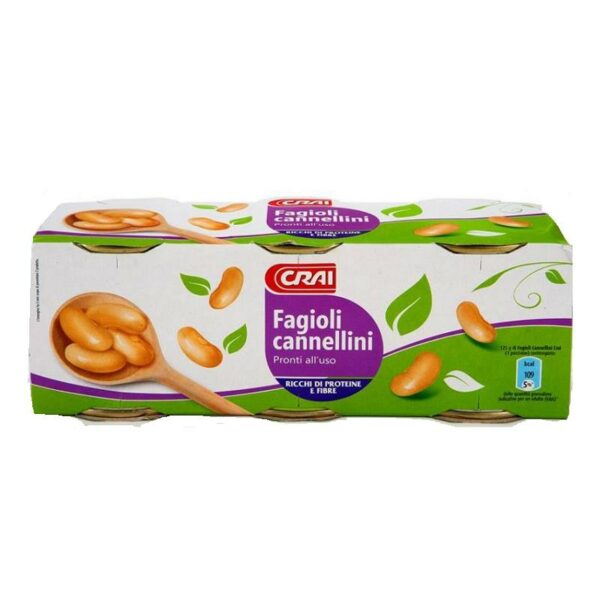 FAGIOLI CANNELLINI CRAI LATTINA GR. 200 X 3