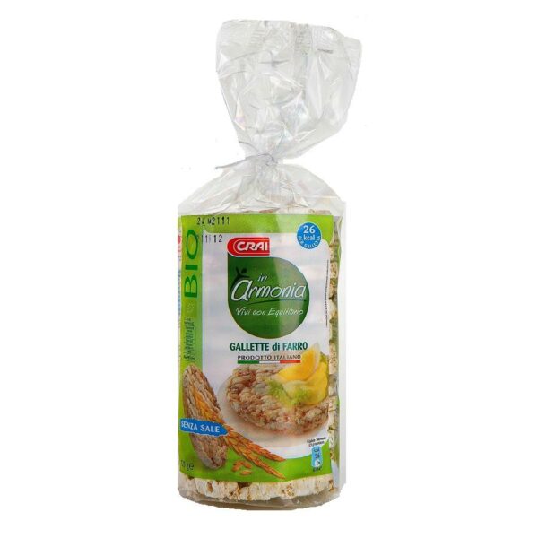 GALLETTE DI FARRO SENZA SALE BIO CRAI GR. 120