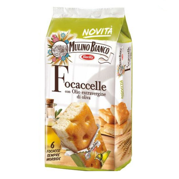 FOCACCELLE CON OLIO EXTRAVERGINE OLIVA MULINO BIANCO GR. 198