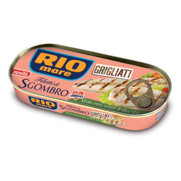 FILETTI SGOMBRO GRIGLIATI RIO MARE OLIO EXTRAVERGINE GR. 120