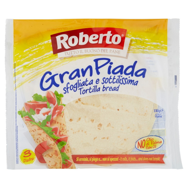 GRAN PIADA SFOGLIATA ROBERTO GR. 330 X 3 PZ.