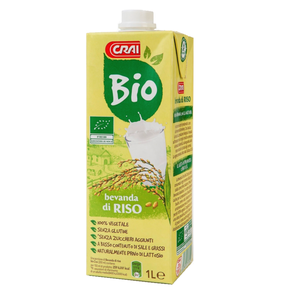 BEVANDA DI RISO SENZA GLUTINE 100% VEGETALE BIO CRAI LT. 1