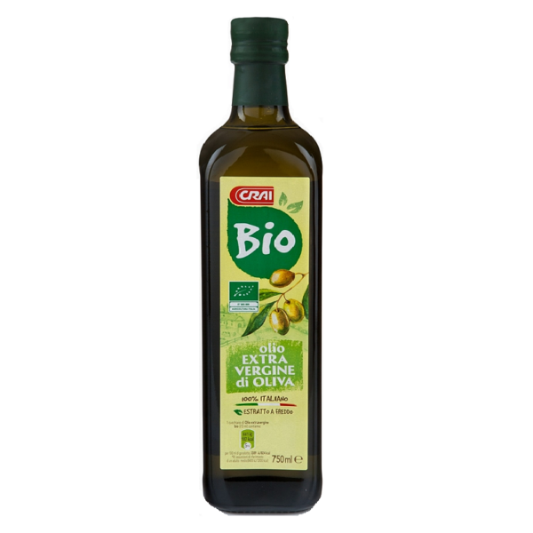 OLIO EXTRAVERGINE BIO 100% ITALIANO CRAI CL. 75