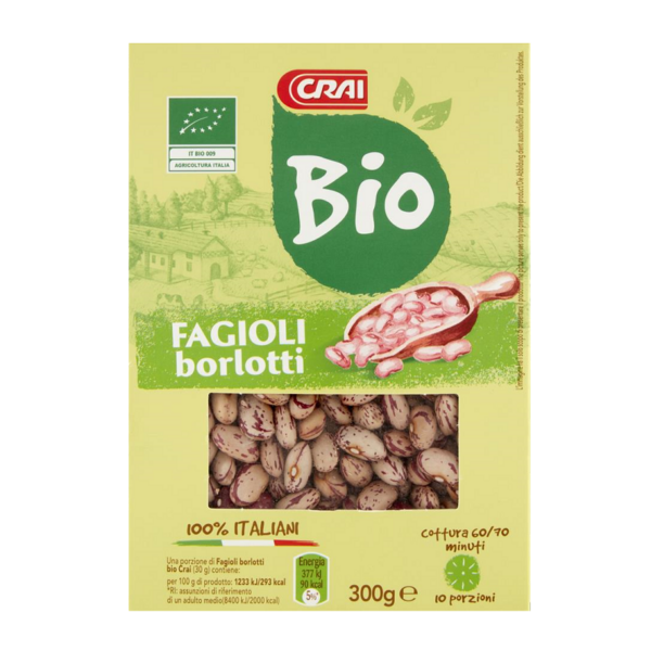 FAGIOLI BORLOTTI BIO CRAI GR. 300