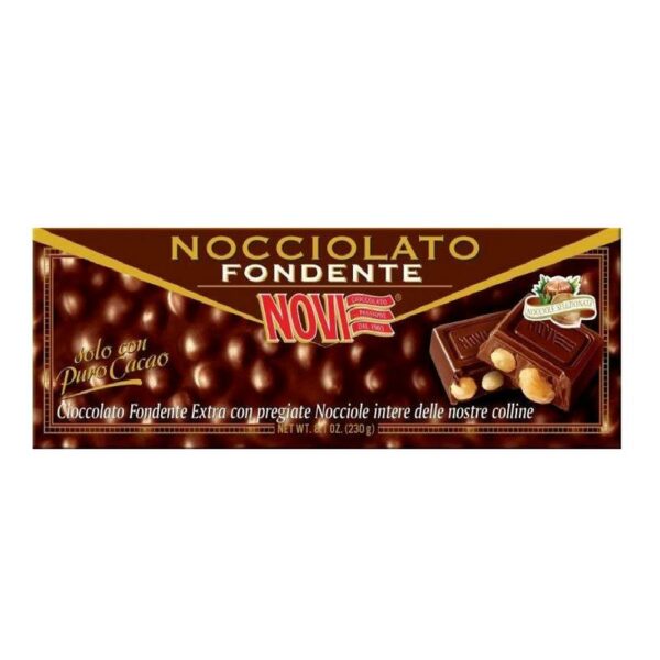 CIOCCOLATO NOCCIOLATO FONDENTE NOVI GR. 230