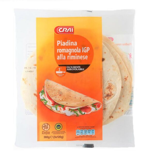 PIADINA ROMAGNOLA IGP CRAI X 3 PEZZI