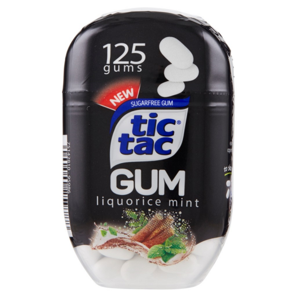 TIC TAC GUM LIQUORICE SENZA ZUCCHERO