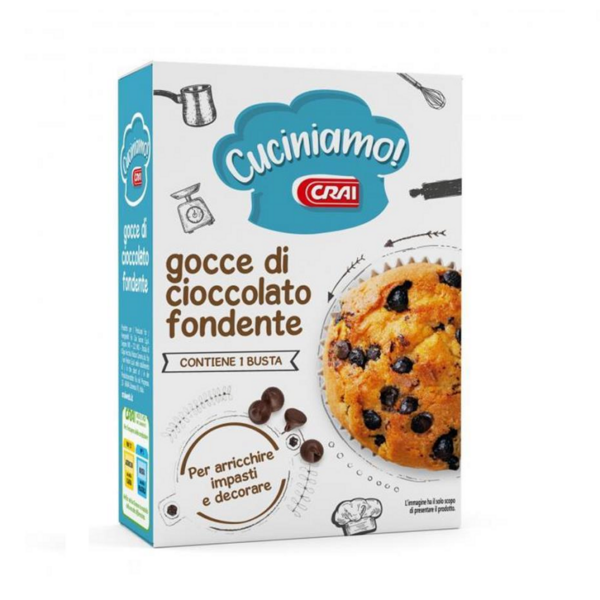 GOCCE DI CIOCCOLATO FONDENTE CRAI GR. 175