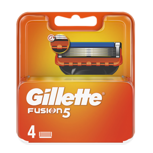 RICAMBI RASOIO GILLETTE FUSION 5 MANUAL X 4 LAMETTE