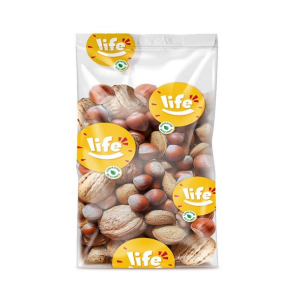 FRUTTA SECCA MISTO GUSCIO 3 GUSTI LIFE GR. 500