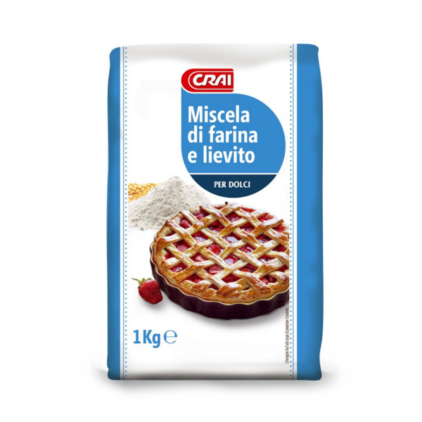 MISCELA DI FARINA & LIEVITO PER DOLCI CRAI KG.1