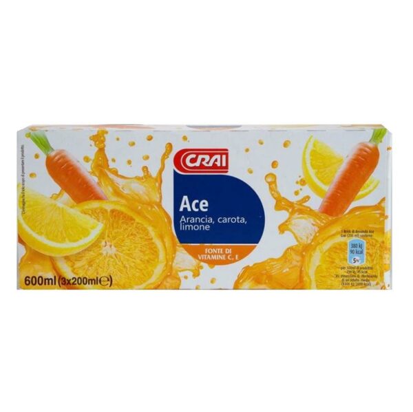 SUCCO VITAMINA ACE CRAI ML. 200ML X 6