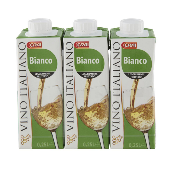 VINO BIANCO BRIK CRAI ML. 250 X 3