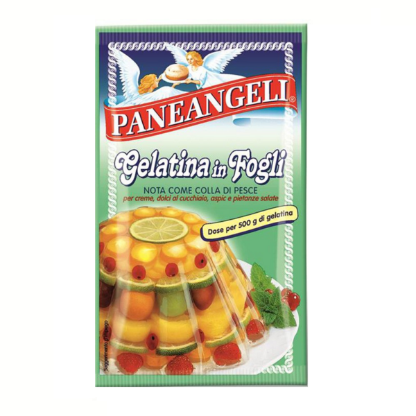 GELATINA FOGLI COLLA DI PESCE PANEANGELI GR. 12