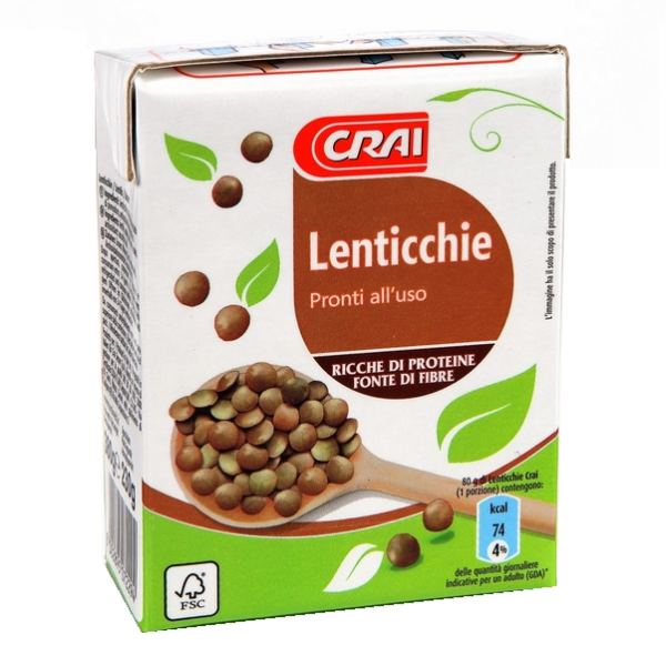 LENTICCHIE LESSATE CRAI BRIK GR. 380