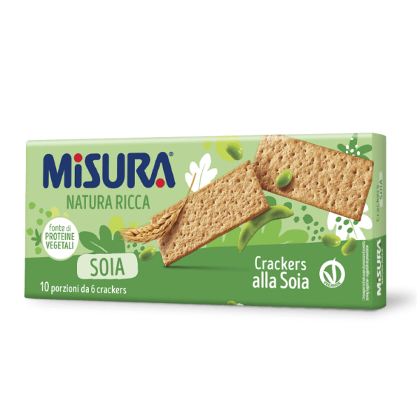 CRACKERS ALLA SOIA MISURA GR. 400