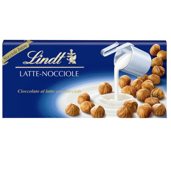 CIOCCOLATO LINDT AL LATTE E NOCCIOLE GR. 100