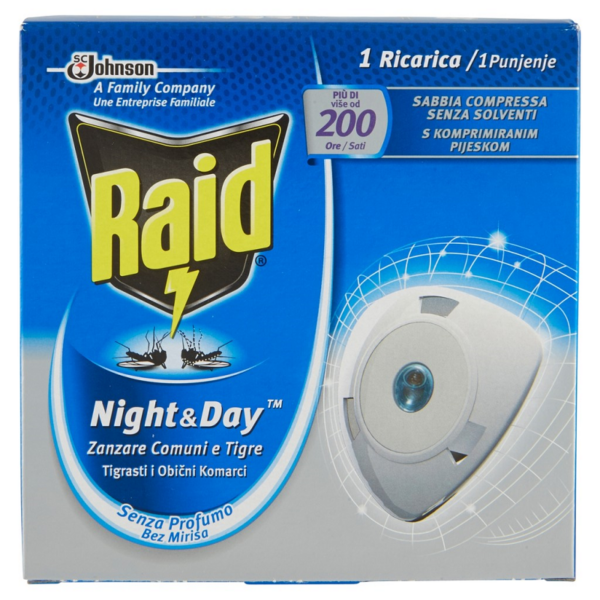 RAID NIGHT & DAY ZANZARE RICARICA