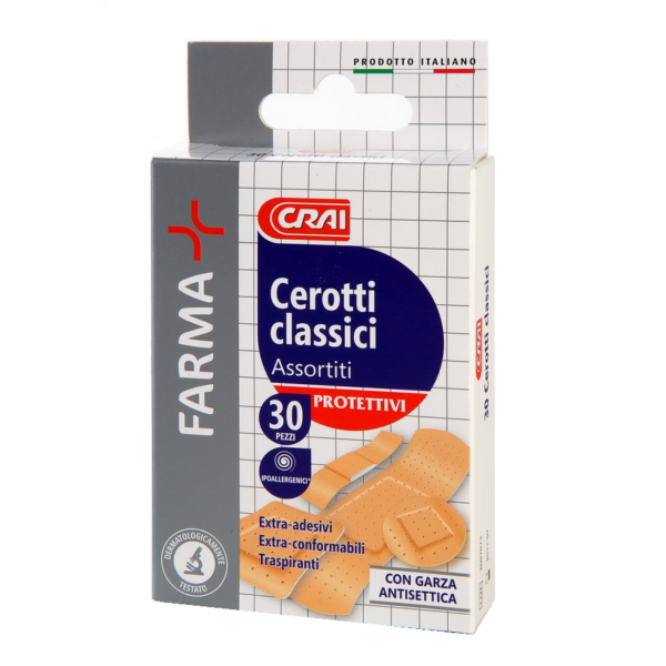 CEROTTI CLASSICI PROTETTIVI ASSORTITI FARMA CRAI X 30