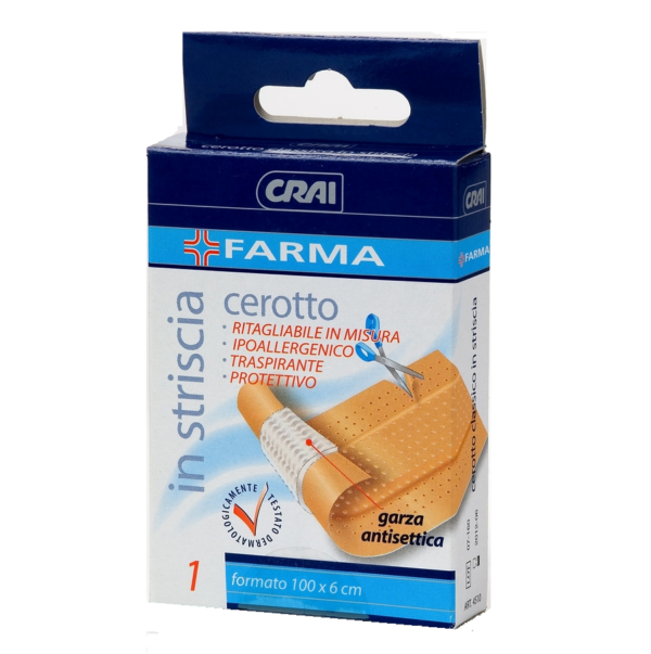 CEROTTO IN STRISCIA RITAGLIABILE CM. 100 X 6 FARMA CRAI