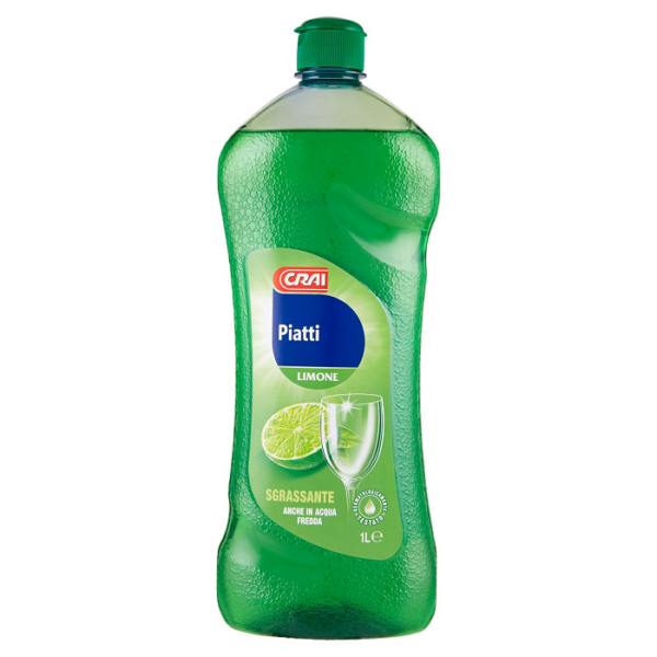 DETERSIVO SGRASSANTE PIATTI LIMONE CRAI LT. 1