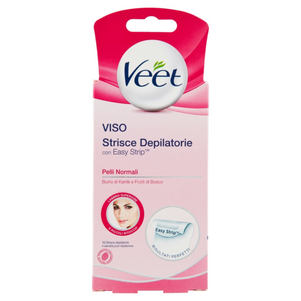 STRISCE DEPILATORIE VISO PELLI NORMALI VEET X 16