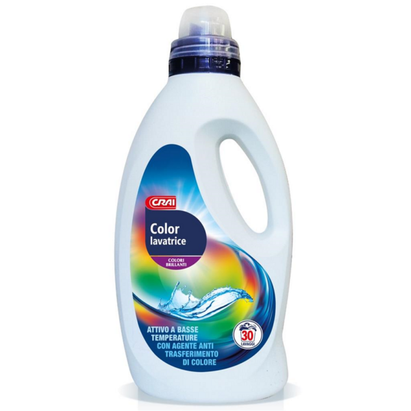 DETERSIVO LAVATRICE LIQUIDO COLOR CRAI 30 MISURINI