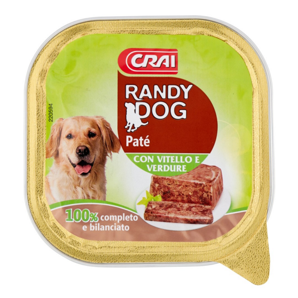 PATÈ VITELLO E VERDURE RANDY DOG GR. 300