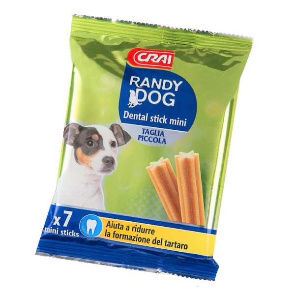 DENTAL STICK MINI PICCOLA TAGLIA RANDY DOG GR. 110 X 7 PEZZI