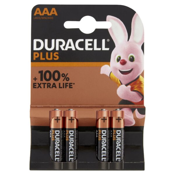 PILE DURACELL AAA MINI STILO X 4