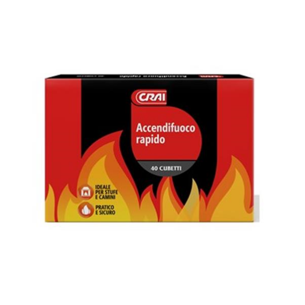 ACCENDIFUOCO RAPIDO CRAI X 40 CUBETTI