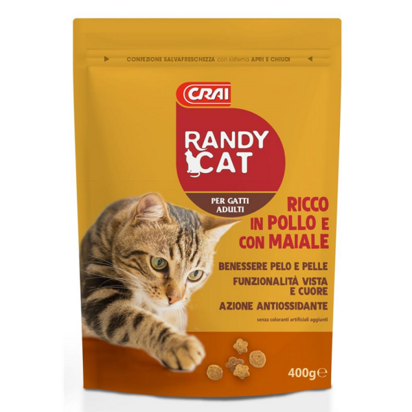 CROCCANTINI ADULTO POLLO & MAIALE RANDY CAT GR. 400