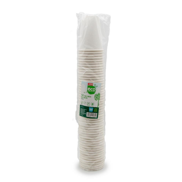 BICCHIERI 100% BIODEGRADABILI ECO CRAI 350 CL.  X 50 PEZZI