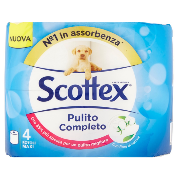 CARTA IGIENICA SCOTTEX MAXIROTOLO X 4 ROTOLI